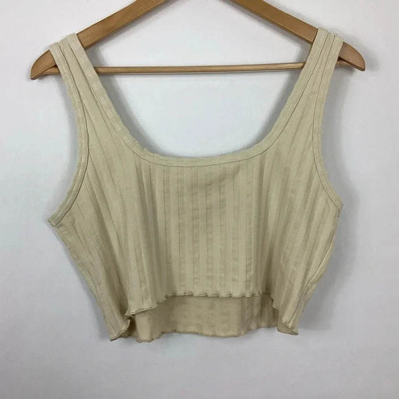 OFFLINE By Aerie OG Groove Crop Top Tank Top Size Large - Picture 3 of 7
